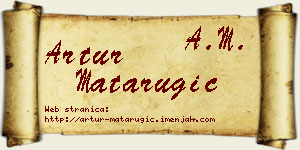 Artur Matarugić vizit kartica